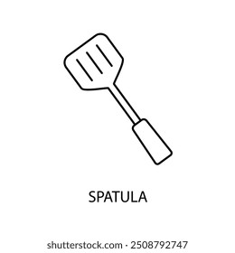 spatula concept line icon. Simple element illustration. spatula concept outline symbol design.