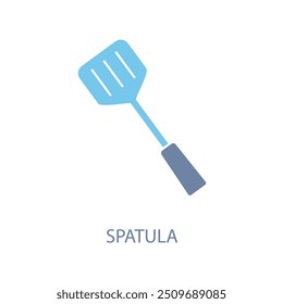 spatula concept line icon. Simple element illustration. spatula concept outline symbol design.