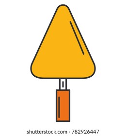 spatula construction isolated icon