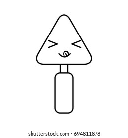 spatula of construction kawaii character