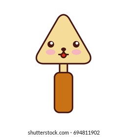 spatula of construction kawaii character