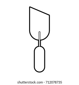 spatula construction tool plastic handle image