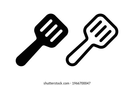 Spatula cooking kitchen item icons

