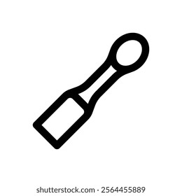 Spatula. Editable stroke vector icon.