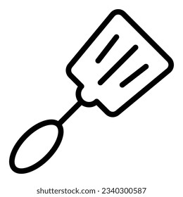 Spatula equipment icon outline vector. Kitchen cooking. Utensil bbq