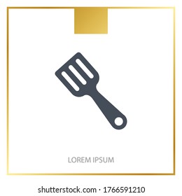 spatula for food Icon. Vector illustration EPS 10.