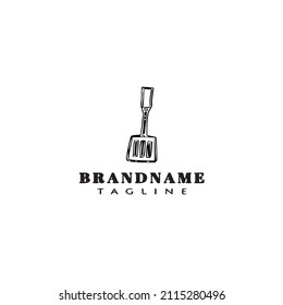 spatula and fork logo icon design template modern vector