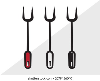Spatula Fork Printable Vector Illustration
