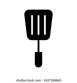 spatula glyph flat vector icon