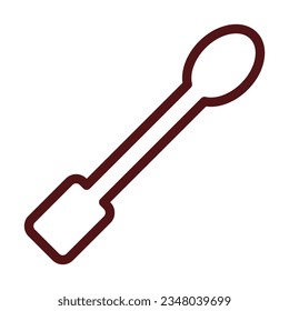 Spatula Glyph Two Color Icon For Personal And Commercial Use.

