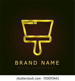 Spatula golden metallic logo