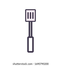 spatula gradient style icon design, kitchen cook eat food restaurant home menu dinner lunch cooking and meal theme Vector illustration