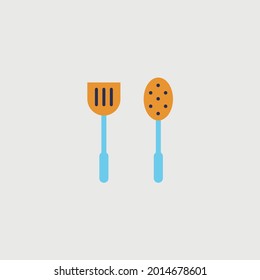 spatula grill bbq vector icon kitchen utensil