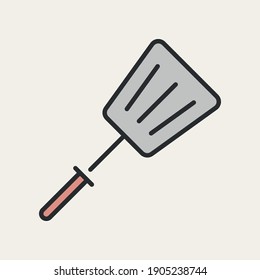 Spatula icon, Bakery and pastry set of vector design element, kitchen tool, bread shop, icon, and symbol