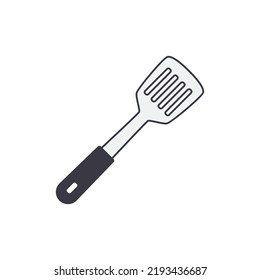 Spatula icon in color, isolated on white background 
