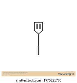 spatula icon cooking symbol restaurant logo template
