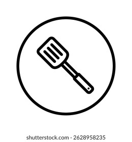 Spatula icon. cooking utensils icon. isolated on white background.
