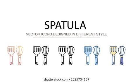 Spatula icon design with white background stock illustration