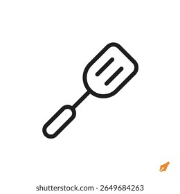 o ícone de espátula foi projetado em um estilo atraente e facilmente reconhecível. É adequado para várias necessidades visuais, como aplicativos, apresentações, mídia digital ou outros projetos de design gráfico.