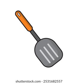 Spatula icon with flat style