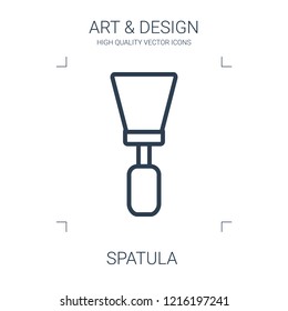 spatula icon. high quality line spatula icon on white background. from art collection flat trendy vector spatula symbol. use for web and mobile