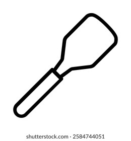 Spatula icon illustration in line style. Perfect for website mobile app presentation. Suitable for any user interface and user experience