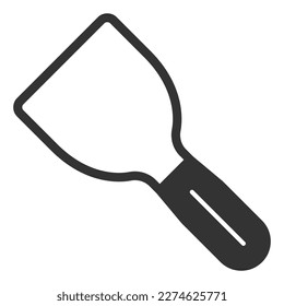 Spatula - icon, illustration on white background, glyph style