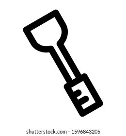 spatula icon isolated sign symbol vector illustration - high quality black style vector icons
