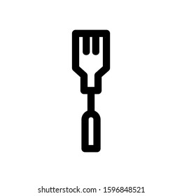 spatula icon isolated sign symbol vector illustration - high quality black style vector icons
