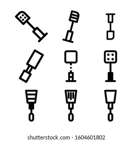 spatula icon isolated sign symbol vector illustration - Collection of high quality black style vector icons
