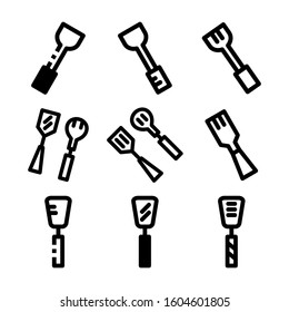 spatula icon isolated sign symbol vector illustration - Collection of high quality black style vector icons
