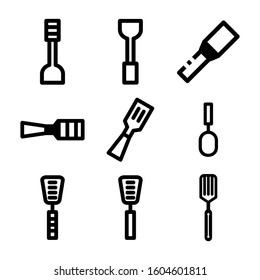 spatula icon isolated sign symbol vector illustration - Collection of high quality black style vector icons
