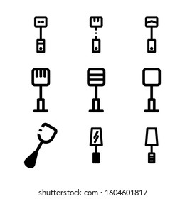 spatula icon isolated sign symbol vector illustration - Collection of high quality black style vector icons
