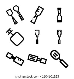 spatula icon isolated sign symbol vector illustration - Collection of high quality black style vector icons
