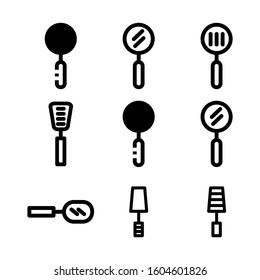 spatula icon isolated sign symbol vector illustration - Collection of high quality black style vector icons
