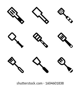 spatula icon isolated sign symbol vector illustration - Collection of high quality black style vector icons
