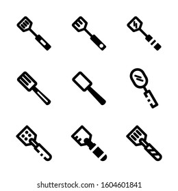 spatula icon isolated sign symbol vector illustration - Collection of high quality black style vector icons

