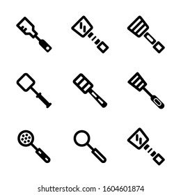 spatula icon isolated sign symbol vector illustration - Collection of high quality black style vector icons
