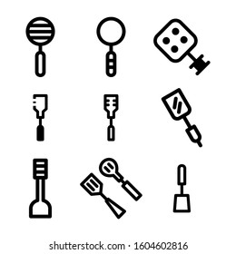 spatula icon isolated sign symbol vector illustration - Collection of high quality black style vector icons
