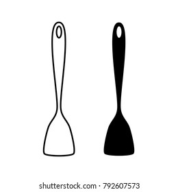 Spatula icon kitchen tool vector illustration.
