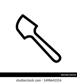 Spatula icon. Kitchen utensils icon vector illustration logo template. EPS 10