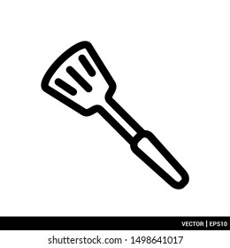 Spatula icon. Kitchen utensils icon vector illustration logo template. EPS 10