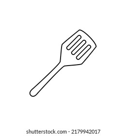 Spatula icon in line style icon, isolated on white background