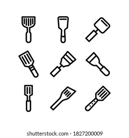 spatula icon or logo isolated sign symbol vector illustration - Collection of high quality black style vector icons
