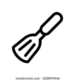 spatula icon or logo isolated sign symbol vector illustration - high quality black style vector icons
