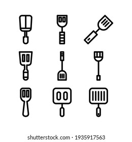 spatula icon or logo isolated sign symbol vector illustration - Collection of high quality black style vector icons
