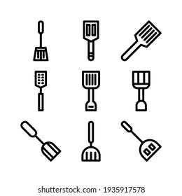 spatula icon or logo isolated sign symbol vector illustration - Collection of high quality black style vector icons
