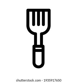 spatula icon or logo isolated sign symbol vector illustration - high quality black style vector icons
