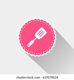 spatula icon with long shadow