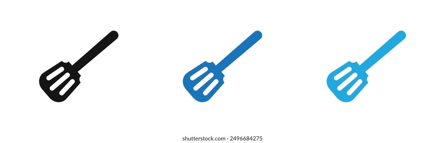 spatula icon outline collection or set in black and white